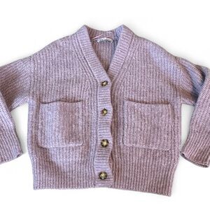 Zara lilac button front cardigan size small for women’s